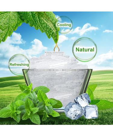 Viktairy Menthol Crystals 4 oz - 100% Pure Organic Mint Crystals for Shower Steamers, Creams, and Soaps - 4 Fl Oz - Buy Online on SooperMarket.com