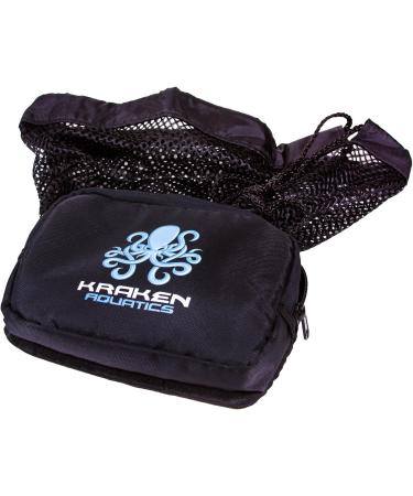 Kraken Aquatics Compact Mesh Gear Bag - Ideal for Scuba Diving, Snorkeling, Swimming, Beach & Sports - Black - Buy Online on SooperMarket.com