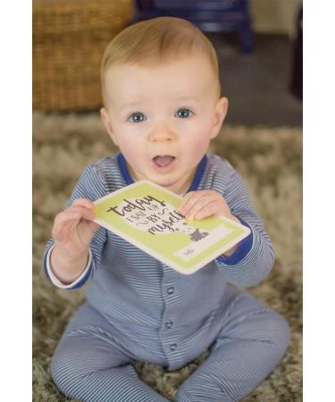 Baby Moment Cards & Keepsake Box - 40 Unisex Milestone Photo Cards & Pregnancy Markers - Boy Girl Baby Shower Set - Buy Online on SooperMarket.com