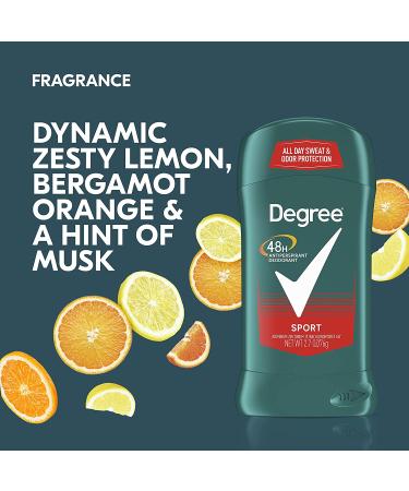 Degree Men Sport Antiperspirant Deodorant 2.7 oz - Pack of 6 | 48-Hour Sweat and Odor Protection - Buy Online on SooperMarket.com