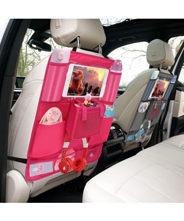 Toniebox Car Organiser - Pink Seat Back Holder with Tablet & Headphones Hook | UK Kids Toy Storage Case for Tonies Characters - Buy Online on SooperMarket.com