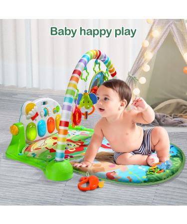 CUTE STONE Baby Gym Play Mat with Kick and Play Piano - Musical Activity Center for Infants and Toddlers - Buy Online on SooperMarket.com