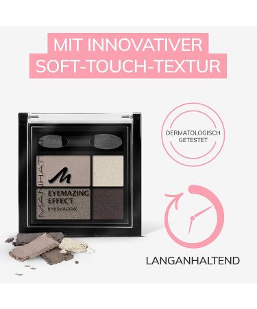 Manhattan Eyemazing Effect Eyeshadow Palette - 4 Shimmering Shades for Smokey Eyes - Rosy Wood 95C - International Shipping Available - Buy Online on SooperMarket.com
