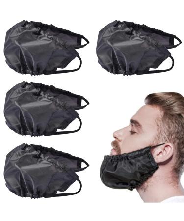 Niuhong 4 pcs men's beard men Bart protection beard care beard cloth chin bard chin bars neck care your beard men adjustable face borte apron men shave cleaning protection