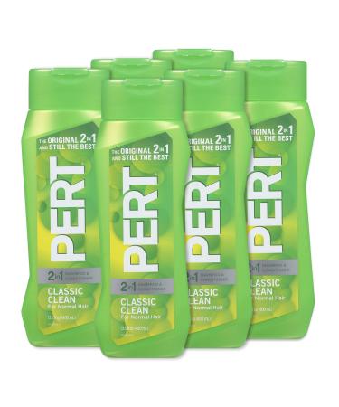 PERT 2-in-1 Classic Clean Shampoo and Conditioner 13.5oz (6 Pack)