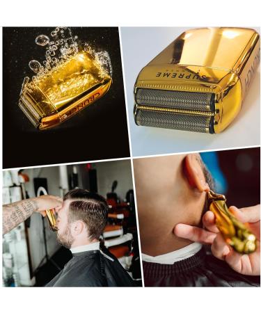 Supreme Trimmer 2-in-1 T-Shaper & Crunch Foil Shaver | STF602 Electric Razor & ST5200 Beard Trimmer | Gold Shaver Combo for Professional Haircuts - Buy Online on SooperMarket.com