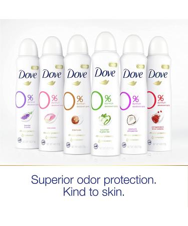 Dove 0% Aluminum Free Deodorant Spray 4 oz, 3 Pack - Coconut & Pink Jasmine, 48-Hour Protection - Buy Online on SooperMarket.com