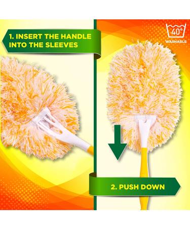 Millifiber Microfiber Reusable Refills for Swiffer Hand Duster - 2-Pack | 360 Degree Dry Duster Heavy Duty Refills | Eco-Friendly Alternative - Replacement Pads - Buy Online on SooperMarket.com