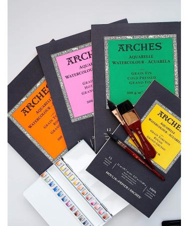 Arches Watercolor Paper 140 lb. Hot Press Pad - 9x12, 12 Sheets - Buy Online on SooperMarket.com