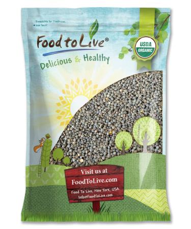Organic French Green Lentils, 10 Pounds  Non-GMO, Whole Dry Beans, Raw, Sproutable, Vegan, Kosher, Bulk. Rich in Folate, Fiber, and Plant-Based Protein. Great for Soups, Chili, Stews, and Curries.