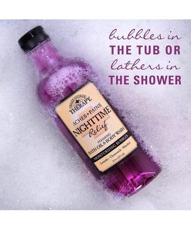 Village Naturals Aches & Pains Nighttime Relief Bath Oil 16oz - Pack of 2 | Soothing Body Treatment - Buy Online on SooperMarket.com