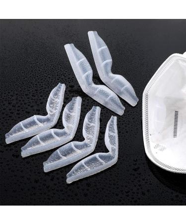 Clear Anti-Fog Nose Bridge Pads - 5pcs Silicone Self-Adhesive Strips for Mask, Comfortable Seal Cushion for DIY Crafting - Buy Online on SooperMarket.com