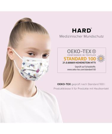 Buy Hard 50x Medical Mouth Protection Masks - CE Certified Type IIR 99.78% BFE Small Size Unicorn Design - Buy Online on SooperMarket.com