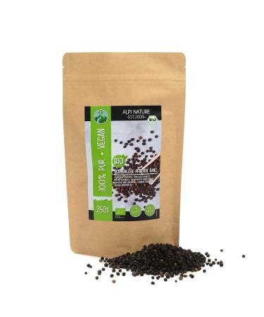 Organic black pepper whole (250g 8.8lb) black peppercorns 100% black pepper from certified organic cultivation gluten-free lactose-free laboratory-tested vegan 100% natural 250 GR (8.8oz)