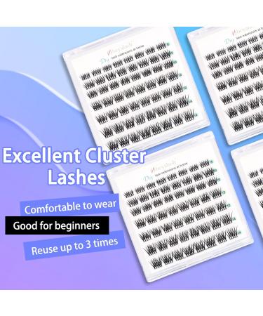 Cluster Lashes Individual Eyelashes C Curl Lash Clusters Soft and Reusable Eyelashes Individual DIY Lash Extensions 8mm 10mm 12mm 14mm by Obeyalash (Mix 8-14mix C Curl Natural-Violet) 5-WL-011 - Buy Online on SooperMarket.com