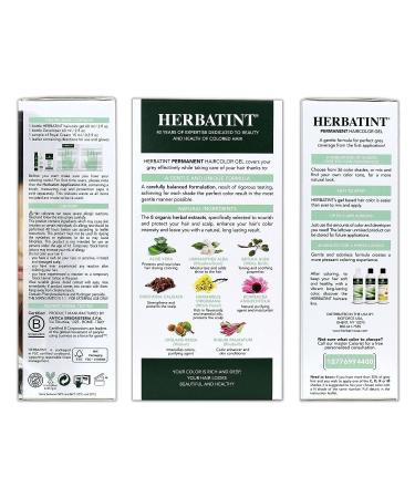 Herbatint Permanent Haircolor Gel 3N Dark Chestnut - Alcohol Free, Vegan Formula - 100% Grey Coverage - 4.56 oz - Buy Online on SooperMarket.com