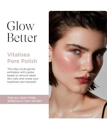 Vitalisea Pore Polish Scrub - Vegan Facial Exfoliator with Jojoba Beads | Gentle 2.5 Oz Scrub for Glowing Skin - International Shipping Available - Buy Online on SooperMarket.com