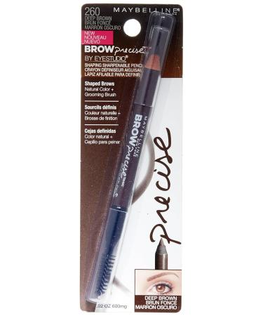 Maybelline New York Brow Precise Shaping Eyebrow Pencil Deep Brown 0.02 oz - Pack of 1 - Buy Online on SooperMarket.com