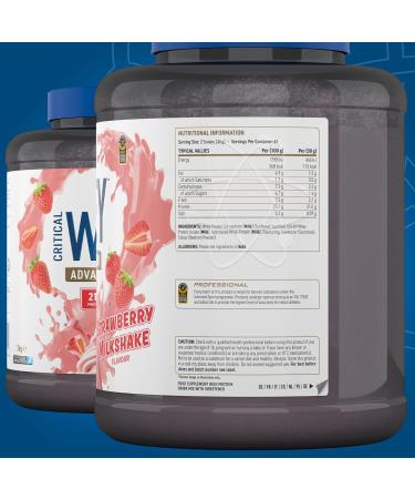 Applied Nutrition Critical Whey Protein Powder 2kg - High Protein Strawberry Milkshake Supplement with BCAAs & Glutamine - Buy Online on SooperMarket.com