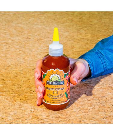 Yellowbird Organic Ghost Pepper Hot Sauce - Smoky, Plant-Based & Gluten-Free | 9.8 oz - Buy Online on SooperMarket.com