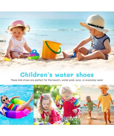 Buy Tolal Children's Aqua Shoes | Anti-Slip & Durable Beach Shoes for Kids - Perfect for Girls Babies & Pool Fun (EU Size 24/25) - Buy Online on SooperMarket.com