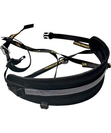 DINGO Canicross Belt 4-in-1 | Universal Adjustable Hands-Free Dog Walking Belt | Reflective Multifunctional | Running Sports Jogging Training | Black Waist Belt (12780-2) - Buy Online on SooperMarket.com