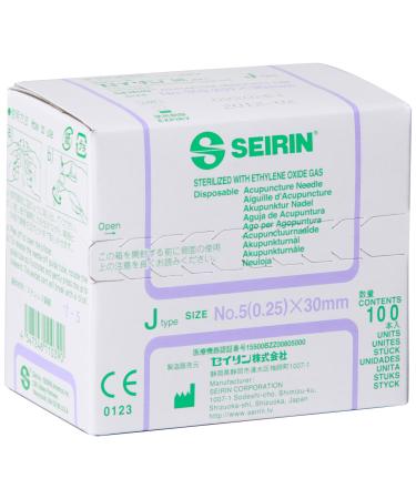 Seirin J Type Acupuncture Needle 0.25 x 30mm Violett
