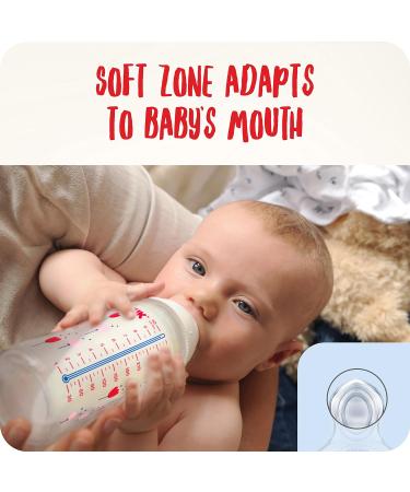 NUK First Choice+ Latex Baby Bottle Teat 6-18 Months - Large Feed Hole Anti-Colic, 2-Pack Yellow - Buy Online on SooperMarket.com