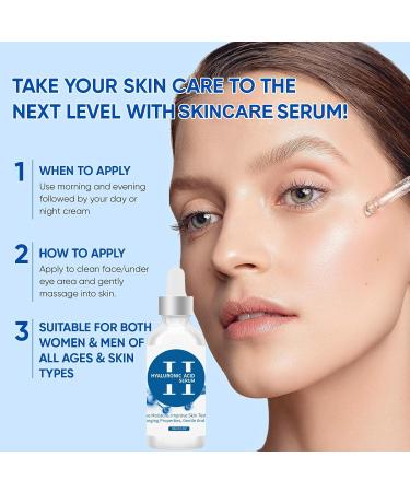 Trendyfave Hyaluronic Acid Serum Serums Skincare Moisturiser Face Women For Anti Aging Firming And Plumping Of Skin Fine Lines Deep Wrinkle Filler Brightening Serum Hydrating Serum With Glycerin - Buy Online on SooperMarket.com
