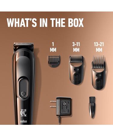 King C. Gillette Cordless Beard Trimmer Kit for Men - Lifetime Sharp Blades, 3 Combs, UK Plug - Gifts for Men - Buy Online on SooperMarket.com