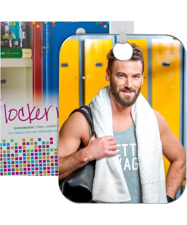 Shave Well Anti-Fog Shower Mirror for Office, Gym & School Lockers | Fogless Bathroom Mirror with Handheld Option | Hanging Shower Mirror - Buy Online on SooperMarket.com