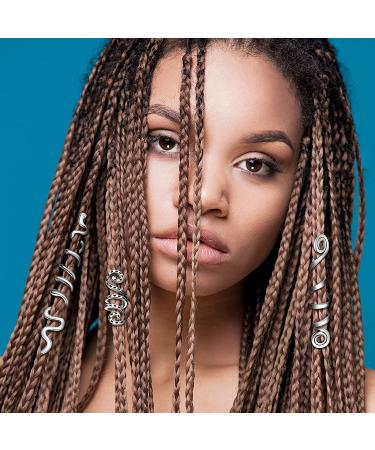 12 Pieces Celtic Hair Jewelry Set for Braids - Gold & Silver Dreadlock Accessories for Women and Girls - Buy Online on SooperMarket.com