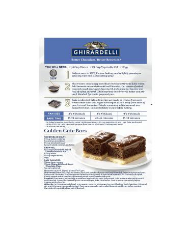 Ghirardelli Salted Caramel Brownie Mix 16oz - Pack of 12 | Premium Quality - Buy Online on SooperMarket.com