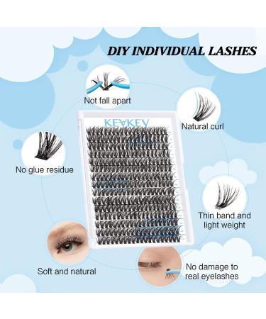 300 Pcs DIY Lash Extension Clusters for Dramatic Volume | C-16mm 50D Individual Lashes for At-Home Application - Buy Online on SooperMarket.com