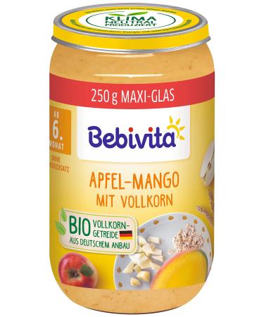 Bebivita Fruit & Grain Apple-Mango with Whole Grain Pack of 6 (6 x 250 g)