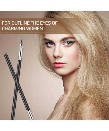 12 Pieces Angled Eyeliner Brushes - Lightweight & Fine Bent Angle for Precise Makeup Application - Buy Online on SooperMarket.com