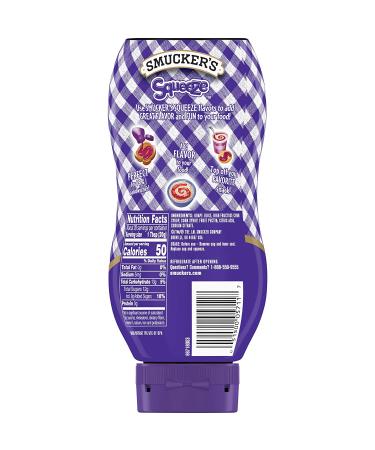 Smucker's Squeeze Grape Jelly 20 Ounces (Pack of 12) - Delicious Grape Flavor in Convenient Squeeze Bottles | Buy in Bulk and Save! - Buy Online on SooperMarket.com