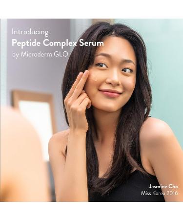 Peptide Complex Serum by Microderm GLO - 100% Pure & Natural Formula for Skin Toning & Tightening - Boost Collagen, Hydrate & Nourish - 1oz - Buy Online on SooperMarket.com
