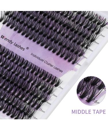240Pcs 0.07mm D Curl 40D/50D Mixed Cluster Lash Extensions | DIY Individual Eyelashes Clusters | 12-16mm Wide Stem Lash Clusters - Buy Online on SooperMarket.com