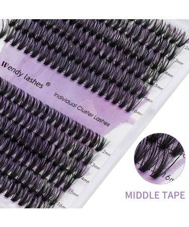 Buy Individual Eyelashes 240 PCs - C Curl Mix 12-16mm DIY Cluster Eyelash Extensions | Perfect for At-Home Use - Buy Online on SooperMarket.com
