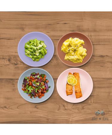 Kids Bamboo Bowls and Cup Set - Eco-Friendly 8 Piece Dishwasher Safe Kids Bowls and Cups for Healthy Meals - Buy Online on SooperMarket.com
