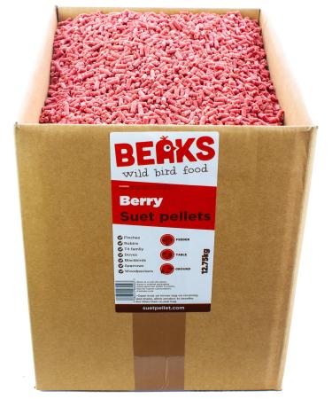 BEAKS wild bird food WILD BERRY suet feed pellets for wild birds 12.75kg FREE P&P