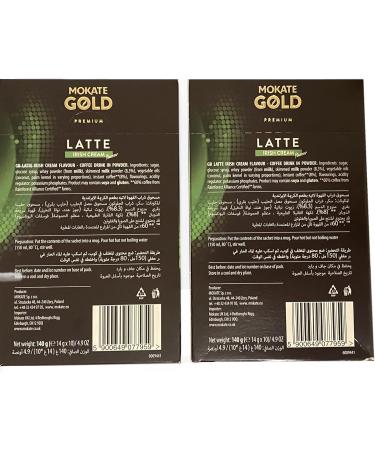 Mokate Gold Premium Latte 4 flavours Caramel Classic Irish cream Vanilla 4x 10 Sachets - Buy Online on SooperMarket.com