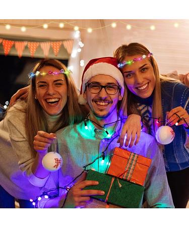 20-Piece LED Flower Crowns Headbands for Women - Light Up Garlands for Wedding, Beach Party, Halloween & More - Buy Online on SooperMarket.com