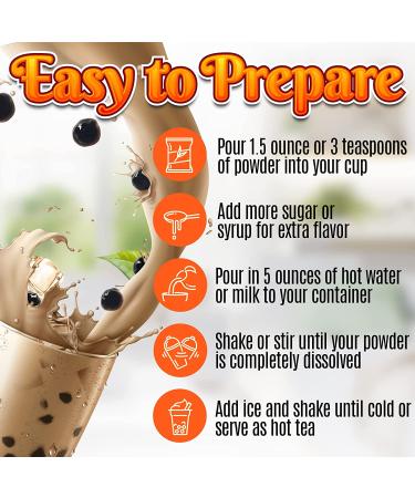 DIY Bubble Tea Kit - 6 Flavors, 36 Drinks, Taro, Lychee, Coconut, Mango, Milk Tea, Thai Tea, Straws - Authentic Boba Tea Kit - Buy Online on SooperMarket.com
