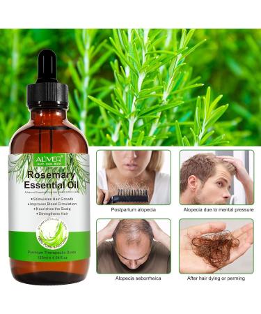Rosemary Oil for Hair Growth Natural Rosemary Oil Nourishes the Scalp for Hair Regrowth & Hair Thickening - Hair Loss Prevention(120ml) - Buy Online on SooperMarket.com