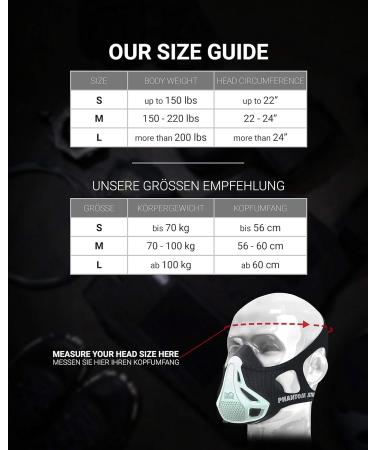 Phantom Athletics Training Mask - Boost Endurance & Performance in Sports | Glow in the Dark L - Buy Online on SooperMarket.com