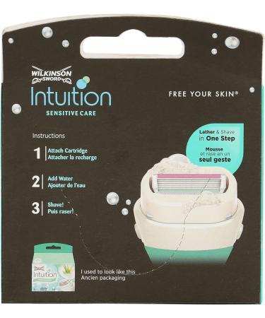 Wilkinson Intuition Sensitive Care Razor Blades 4 Pack - Premium Spare Parts for Smooth Shaving - Buy Online on SooperMarket.com