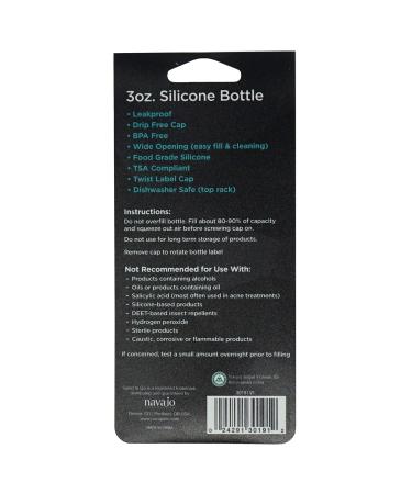 Good To Go Premier Silicone Bottle 3 Ounce - 8 Pack | Durable Travel Bottles for International Shipping - Buy Online on SooperMarket.com
