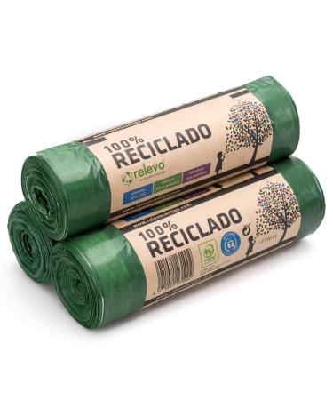 Relevo 45 pieces garbage bags 30 L - 100% recycled garbage bags E - 30 L